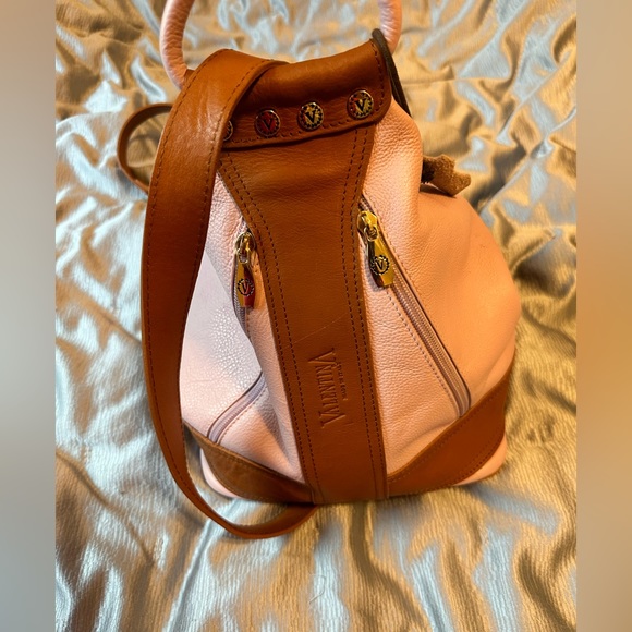 Valentina Bags Authentic Valentina Italian Leather Bucket Bag